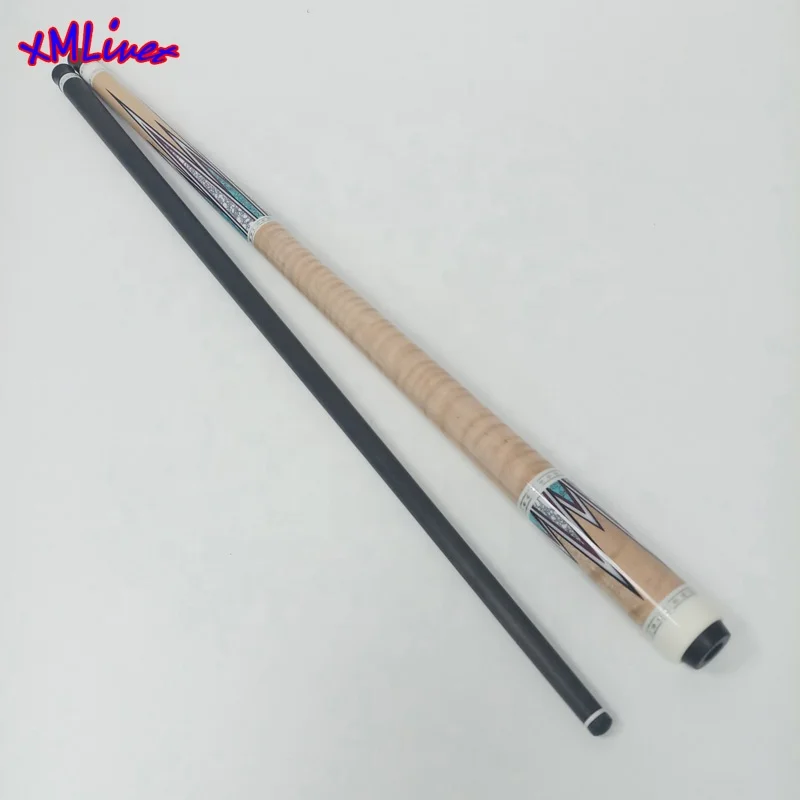 xmlivet custom handmade Korea Billiards carom cues in Marble inlay butt+carbon cue shaft Pool carom cushion sticks accessories