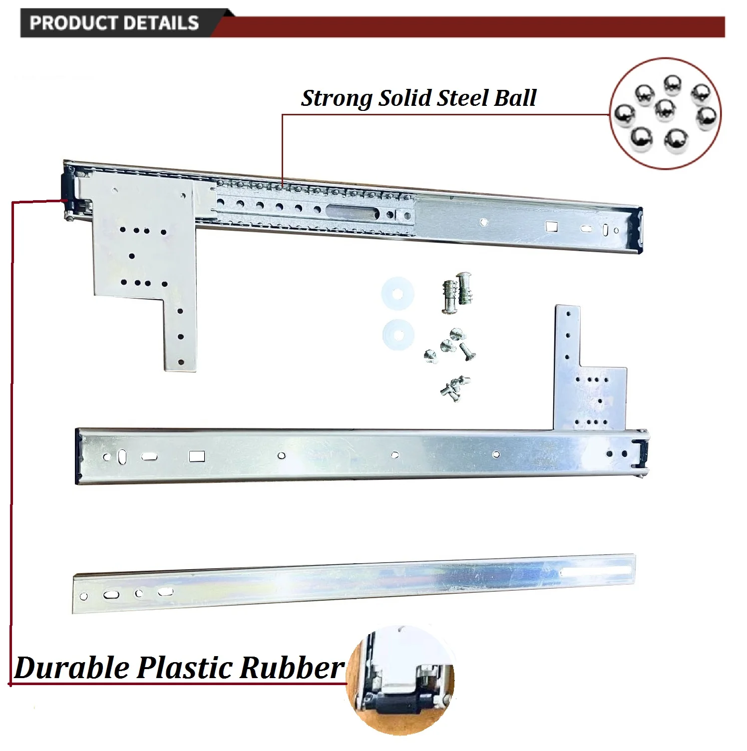 Fusaier Wholesale Cabinet Pocket Door System 35mm Ball Bearing Sliding Rail Furniture Drawer Lifter Sliders Pocket Door Slide
