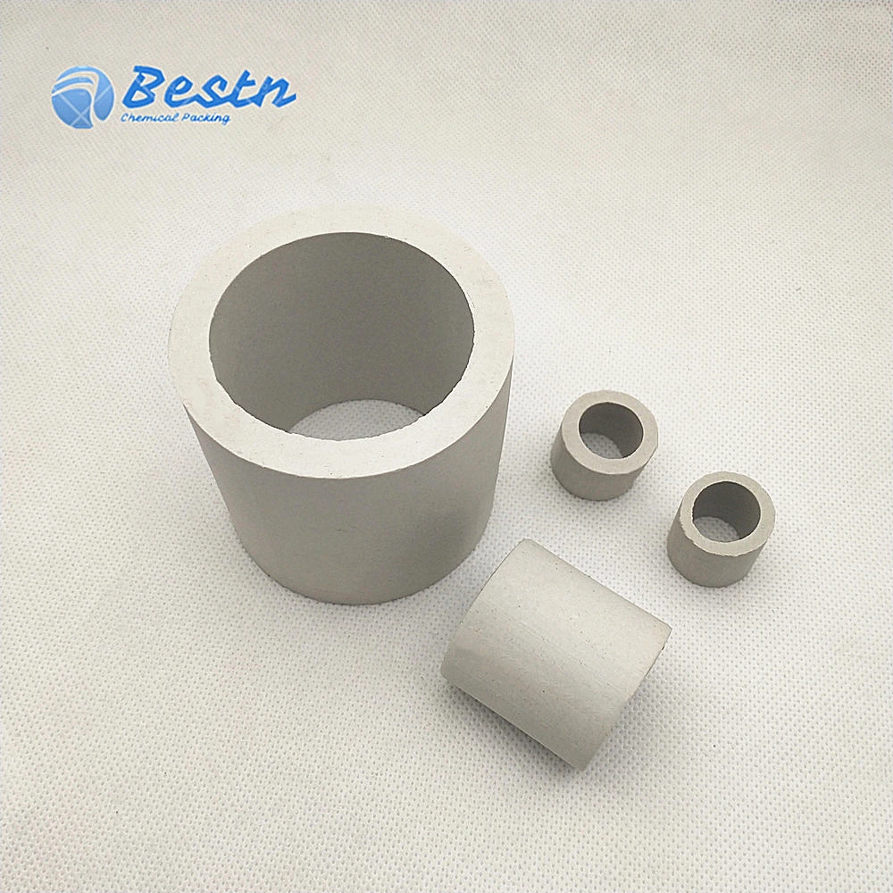 Ceramic Random Packing 16mm 25mm 38mm 50mm 76mm Ceramic Raschig Ring in Stock