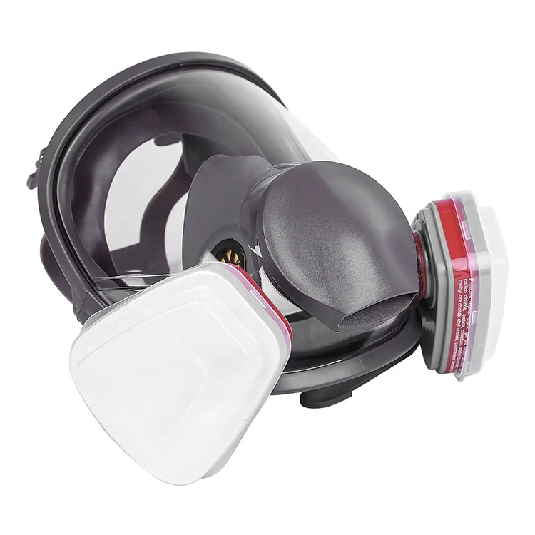 Direct Sale 6800 Full Face Rubber Particulate Respirator Gas Mask with Double Filters for Breathing Apparatus