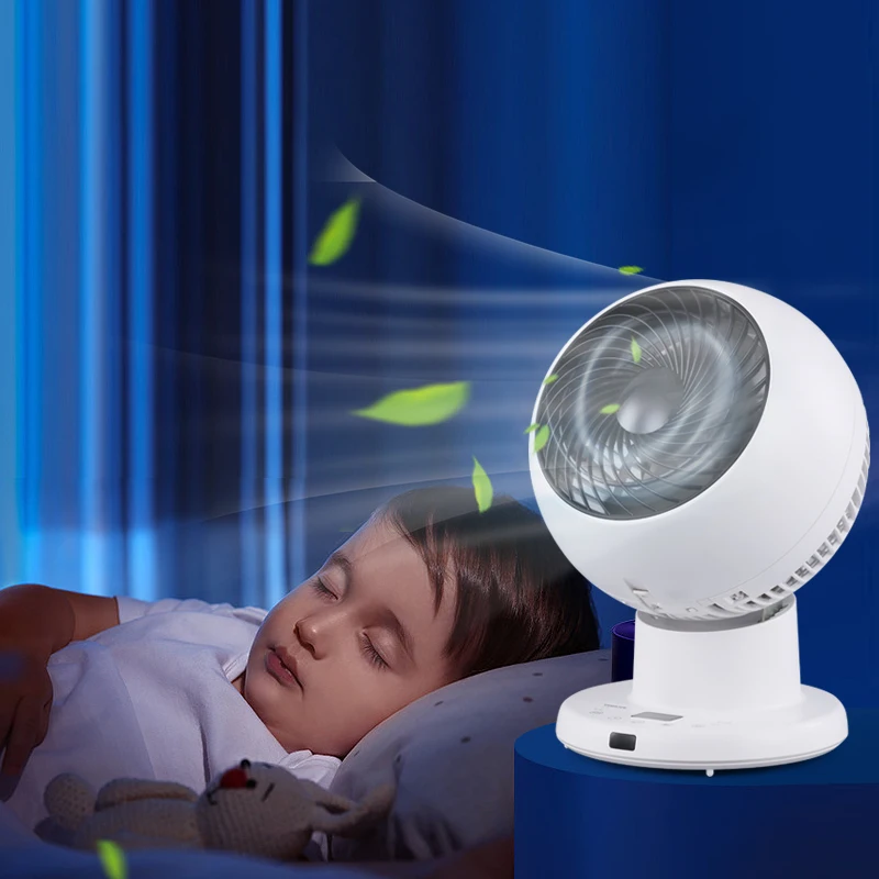 Hot sale professional home hotel office white 23w fancy desktop top table fan