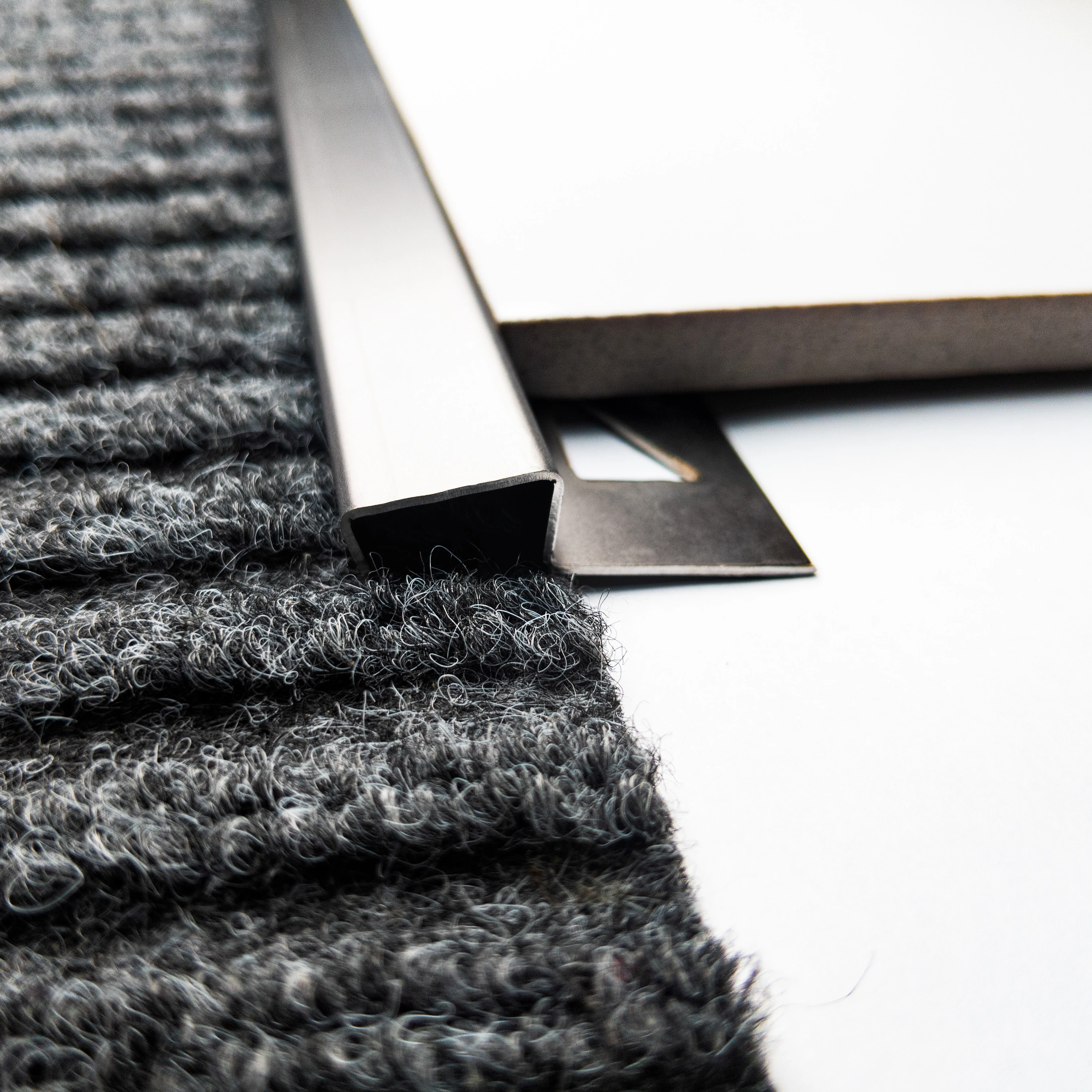 Factory Directly Stainless Steel 304 Floor Tile Trim Tile To Carpet Transition For Floors And Carpets