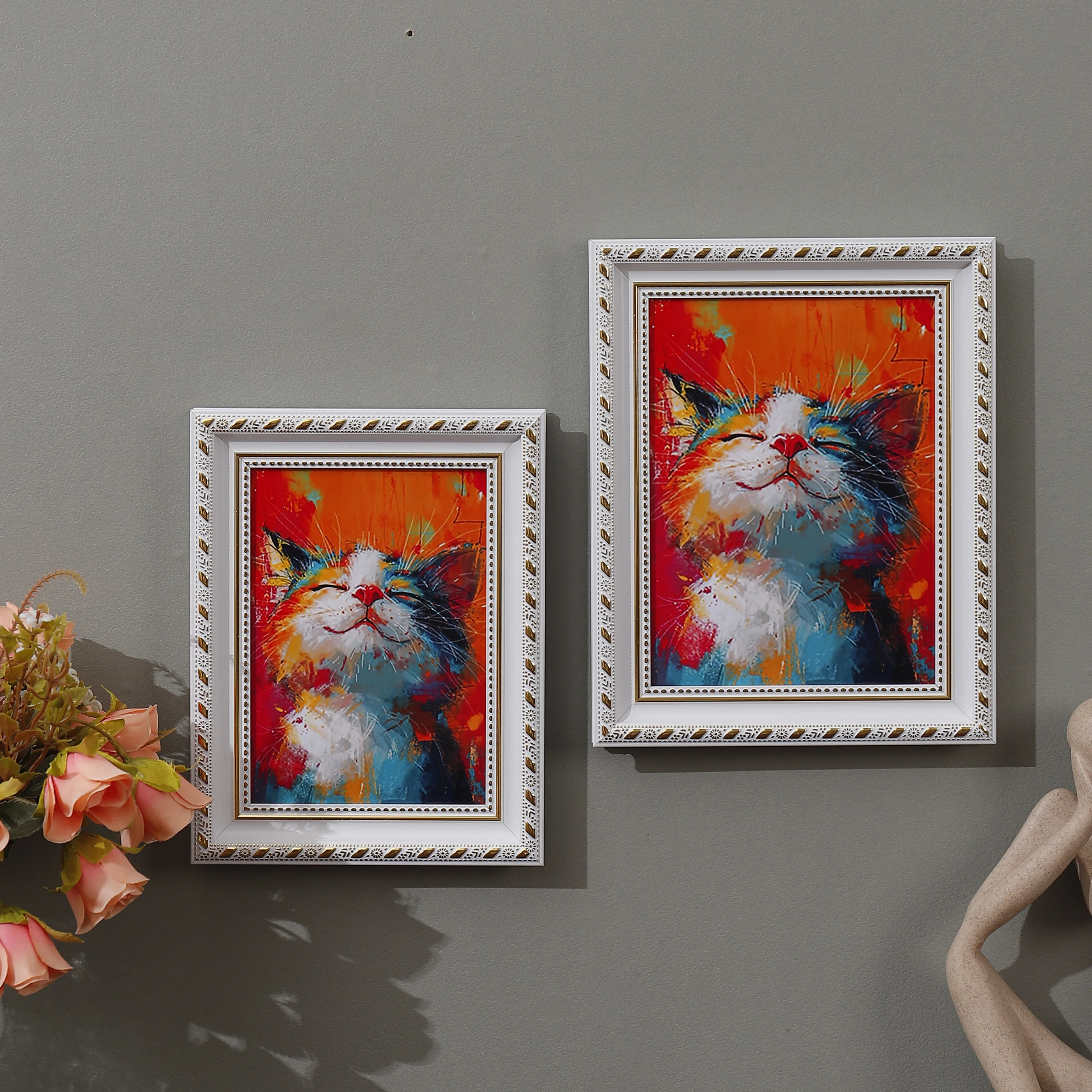 1 шт. художественная рамка для картин в виде кошки