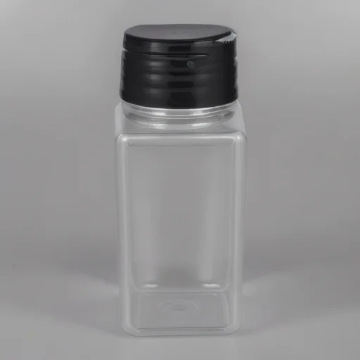 120 мл квадратная прозрачная бутылка для приправ контейнеры пластиковая банка специй с крышками
