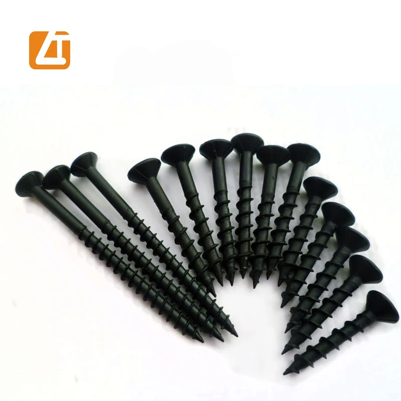 Twin Fast Thread Gypsum Dywall Screws with Black Phosphate Drywall Screw in Stock