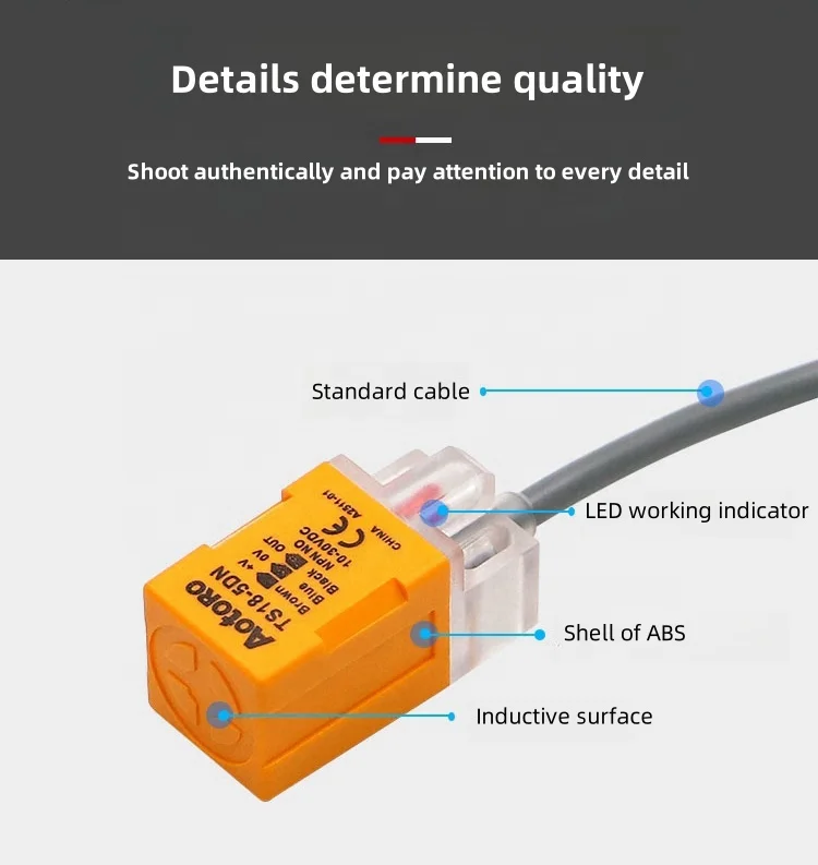 TS18-5DP pnp NPN inductive distance proximity switch sensor CE certificate