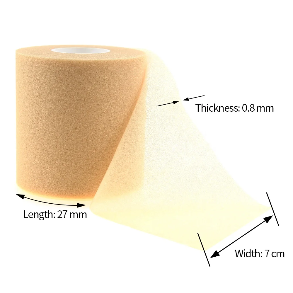 Polyurethane compression therapy tape athletic Tape sponge under-wrap tape for wrist and ankle