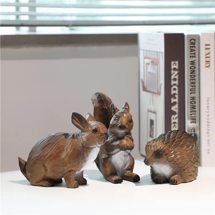 Wholesale Nordic Suit Home Decoration Accessories Resin Animal Sculptural Tabletop Statue Nordic Ornaments Home Decor