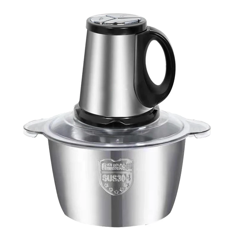 Factory Wholesale Food Processor Meat And Vegetable Chopper Grinders Mini Stainless Steel Electric 2l 3l 4l 6l 10l Meat Grinder