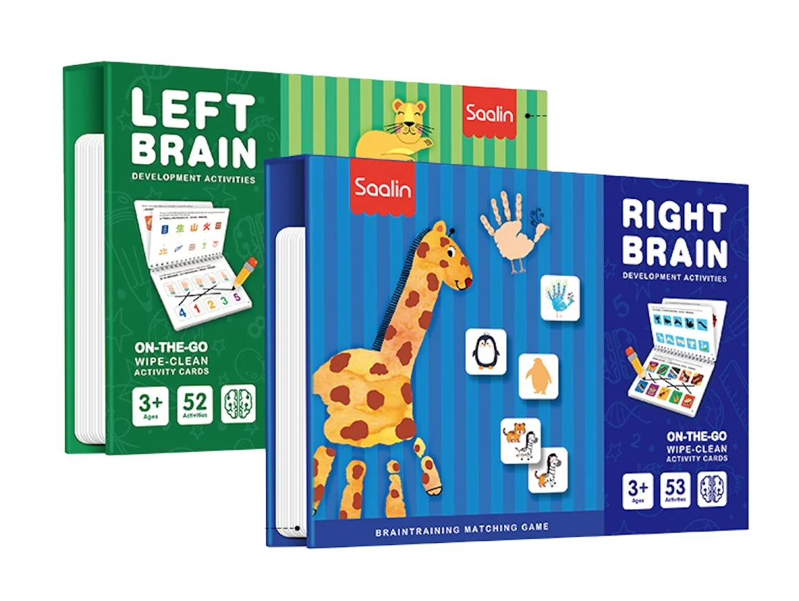Ready to ship  Chinese Sallin Kids Left and Right Brain Board Games For  3 Years Old+