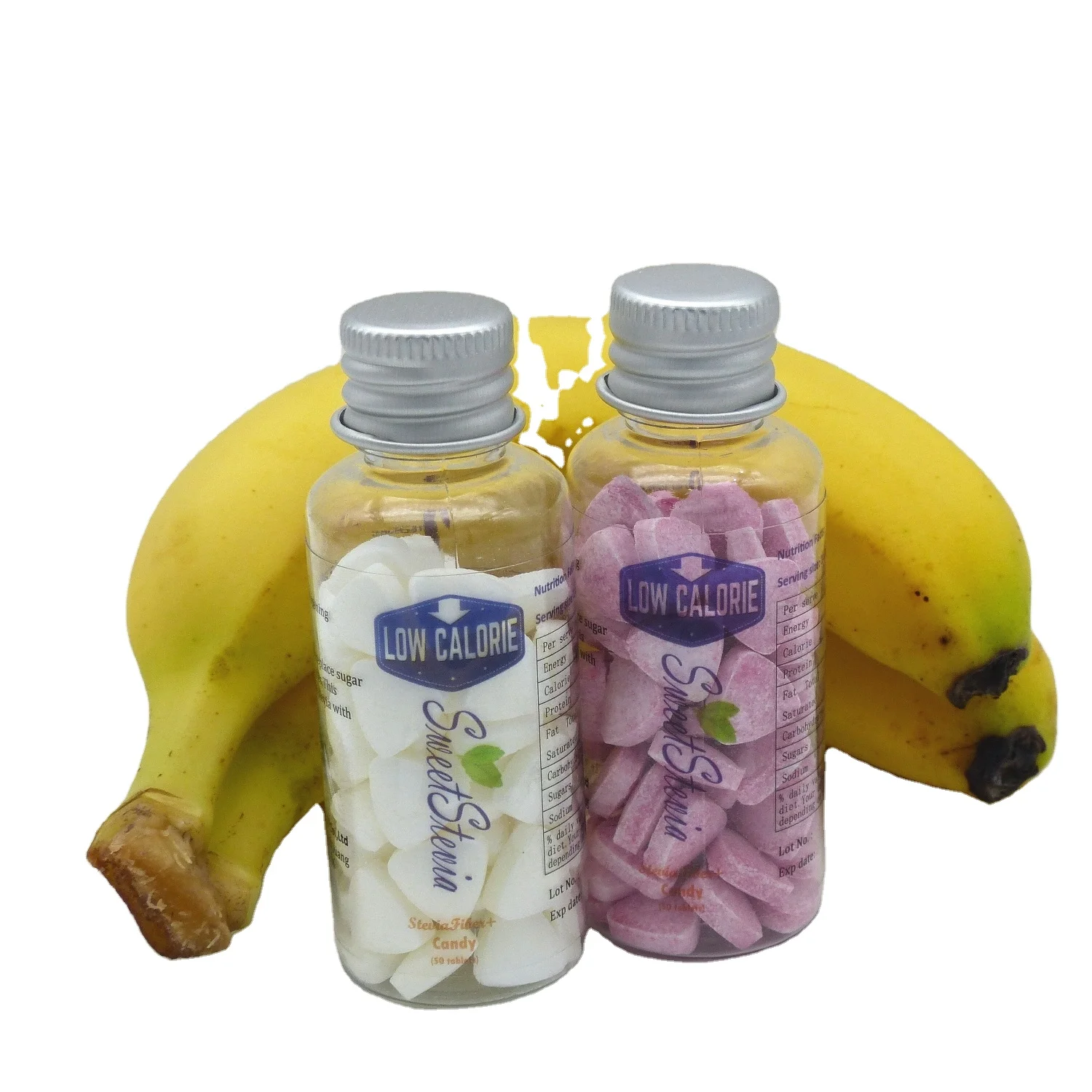 nice fresh aftertaste zero calorie steviafiber hard candy with Lemon flavor and soluble dietary fiber