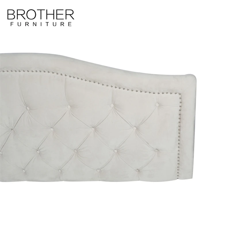 Newest design modern style big bedroom king size headboards cushion bedroom furniture