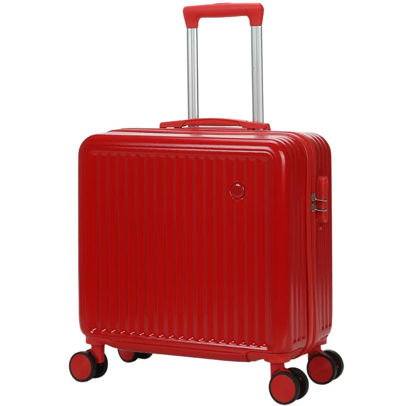 YX14004 Hot Sale 18 Inch Boarding Case ABS Business Trip Computer Case PC Front Opening Small Suitcase with Universal Wheel