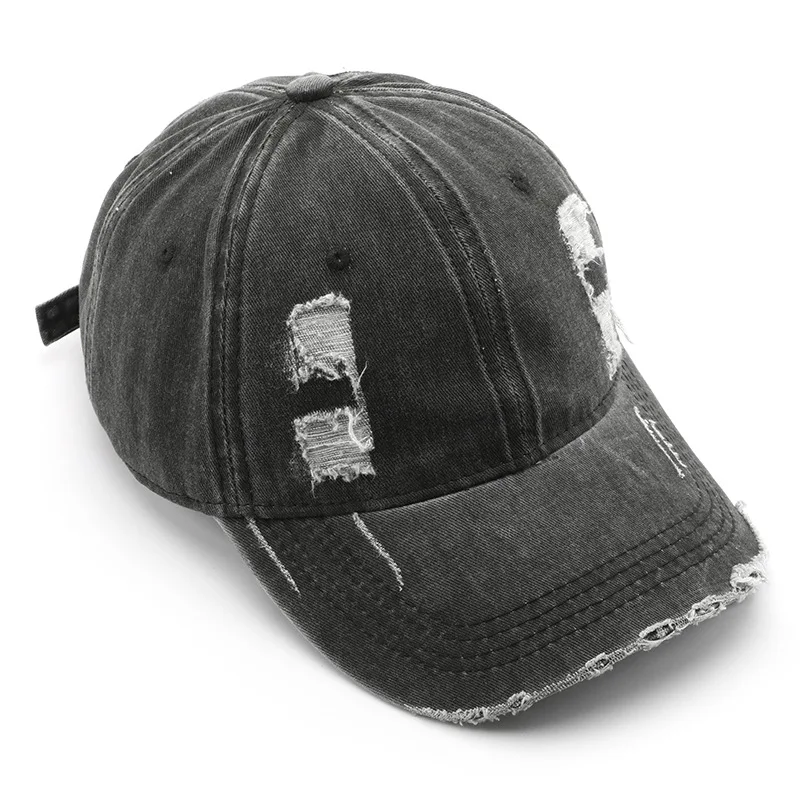 Custom Low Profile Vintage Washed Distressed Cotton Dad Hat Adjustable Baseball Cap