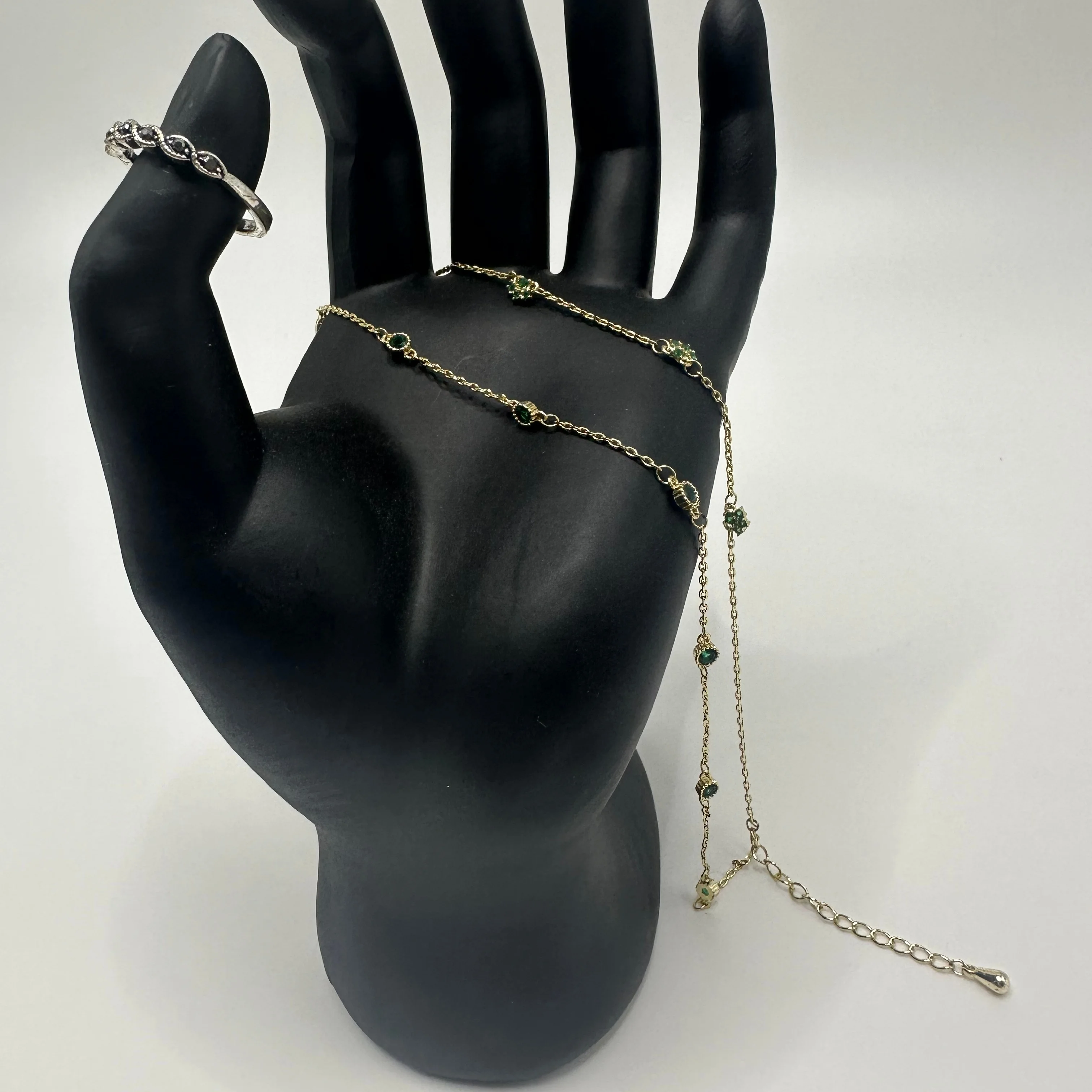 Original 2023 female silver ring set does not fade online celebrity popular style Xianmei handchain current edition