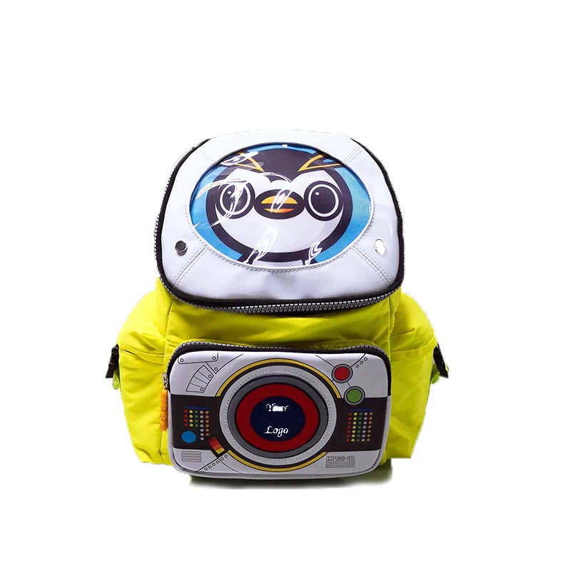 Nylon teens waterproof cute 3d zoo animal kindergarten kids children backpack school bag