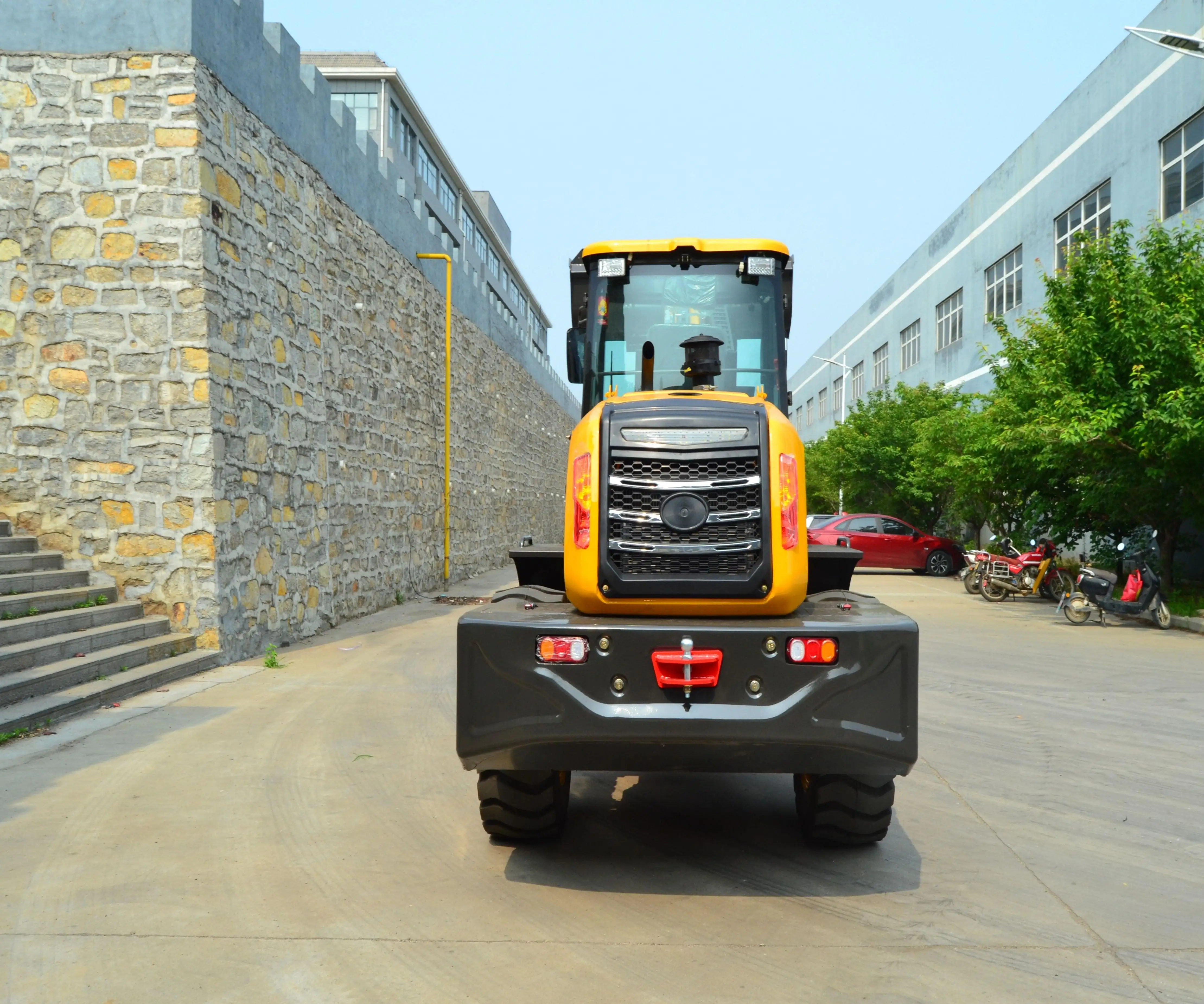 Heracles 3 Ton Mini Telehandler Diesel Engine Telescopic Wheel Loader EURO5 Front Loader Bucket Gearbox Pump