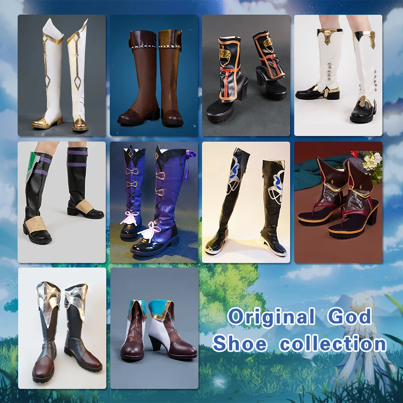 Genshin Impact Albedo Klee Barbara Lumine Yun Jin Xiao Cosplay Shoe customization