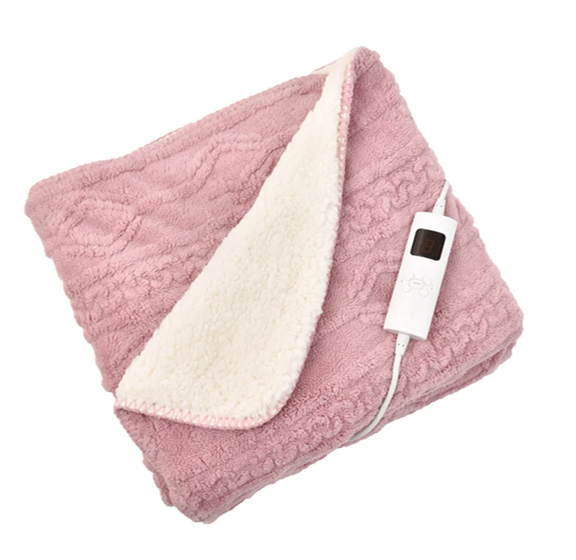 Europe bed warmer  hot selling  220V Washable  soft  Electric heated  Blankets  throw with 9 settings