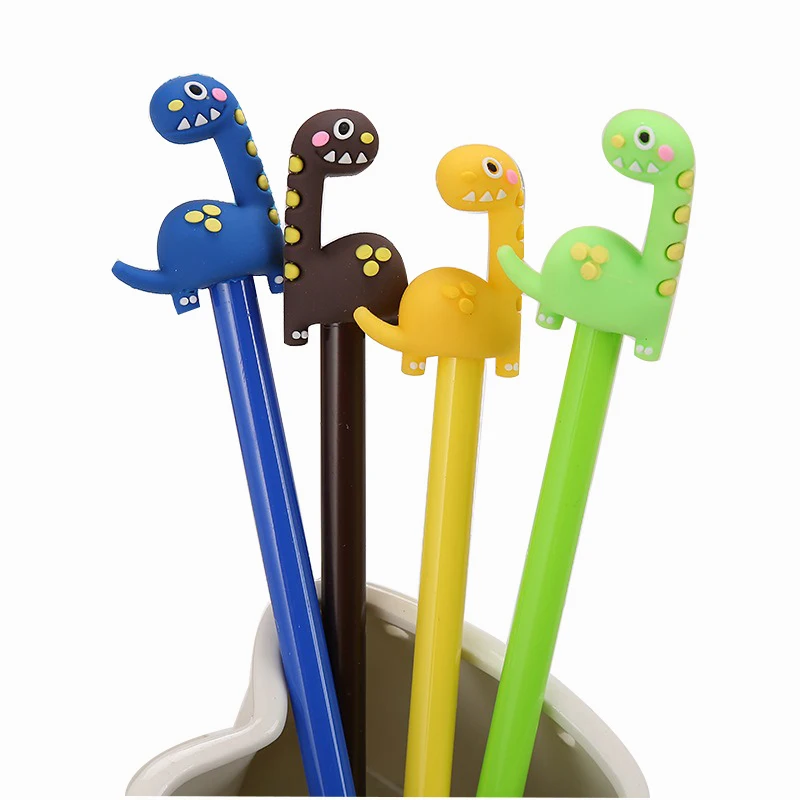 Creative long neck dragon gel pens cute student dinosaur pen cartoon stationery herbivorous dragon neutral pen 1022