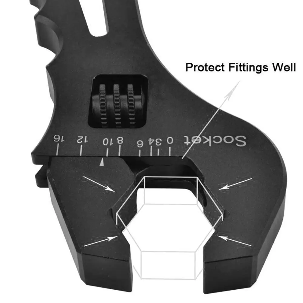 aluminum double ended fitting wrench hardware AN hose Spanner set special aluminum AN wrench