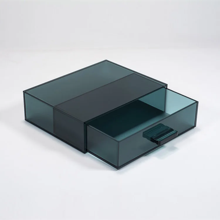 Custom Acrylic Coffee Capsule Storage Box with Draw Factory Directly Acrylic Organizer Box