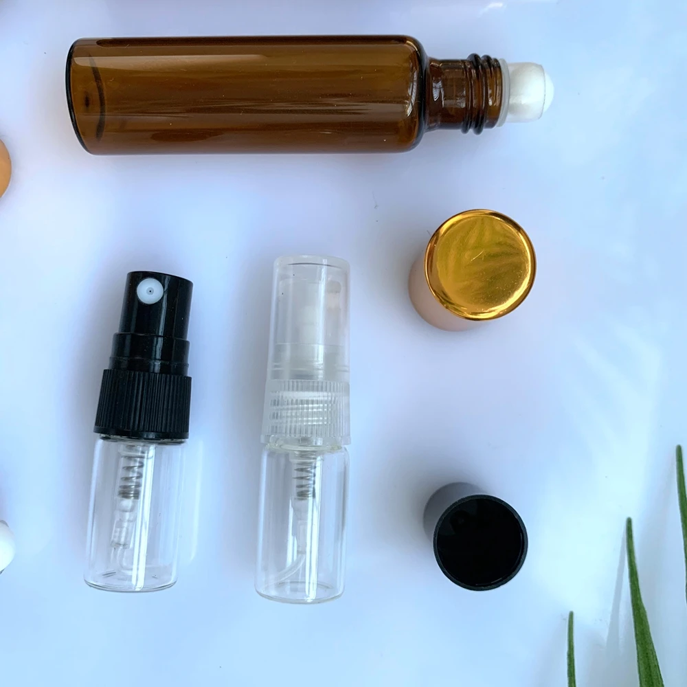 2ml 3ml 5ml 8ml 10ml mini empty clear glass pen type perfume spray bottle manufacturer with tube paper box