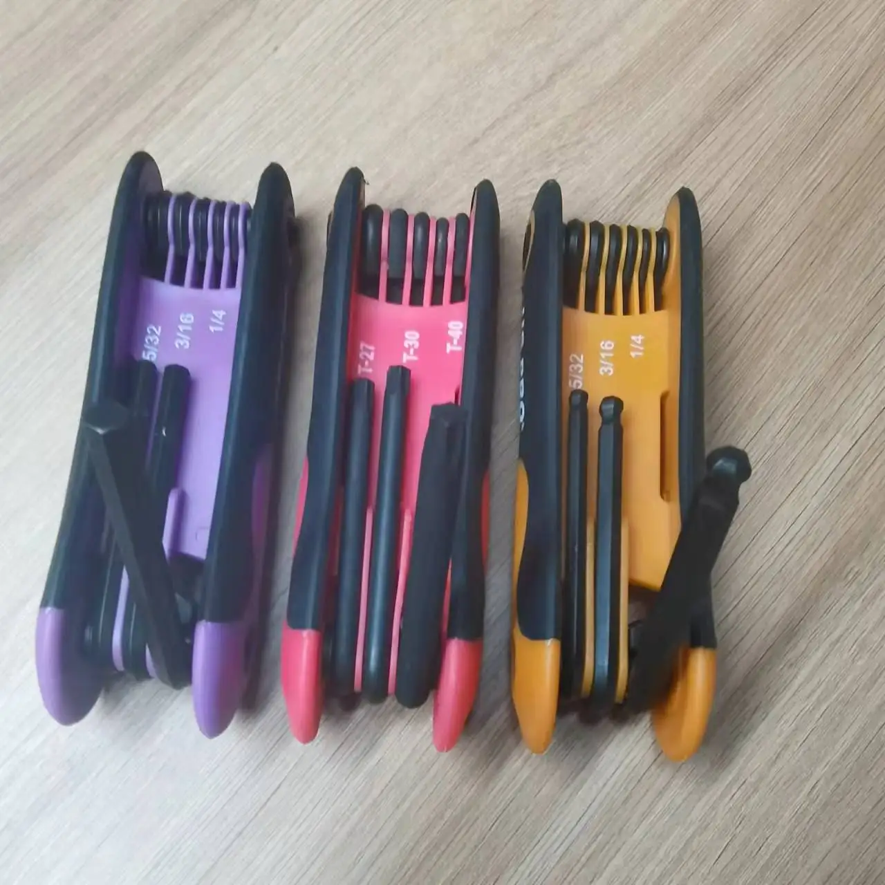 Factory Colorful Bicycle Repair Tool Custom Allen Wrench Set