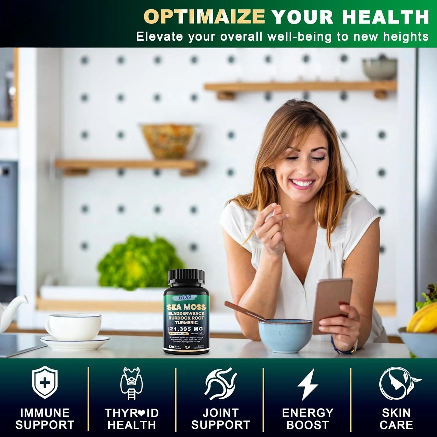 OEM/ODM Amazon Hot Sale Shilajit Sea moss black seed oil ashwagandha Ginger Capsules Supplement for Immunity