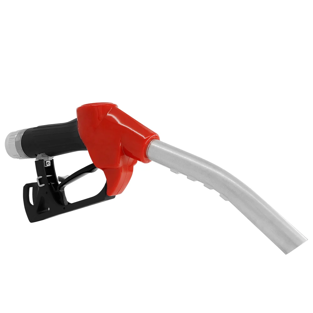 Red automatic fuel nozzle gun for dispenser pump