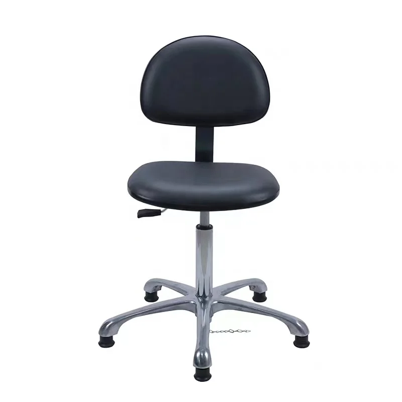 Clean Room Laboratory Pu Adjustable Rotating Laboratory Anti-static  Electric  Chair Lab Chair Pu Leather