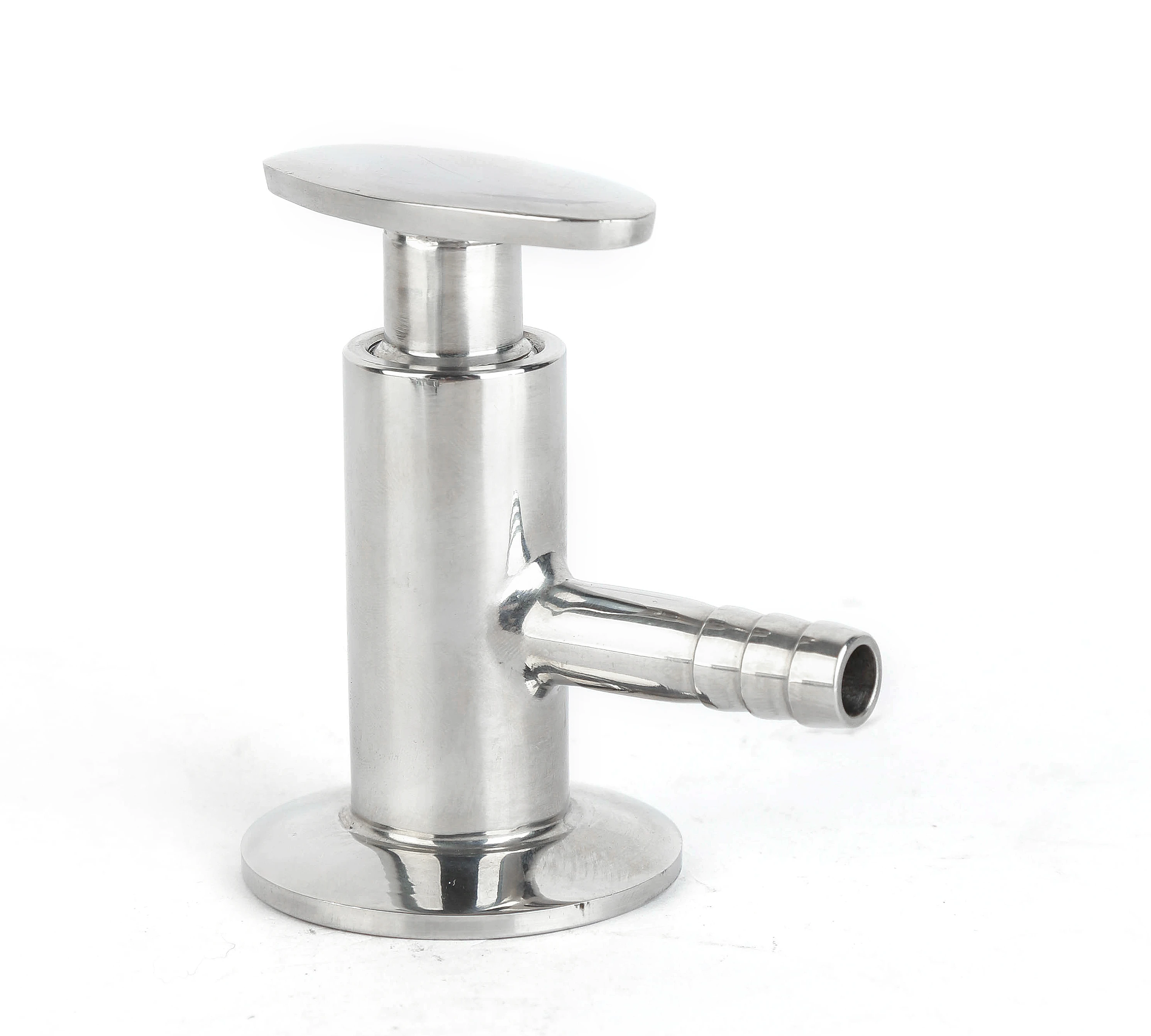 Sanitary stainless steel sampling ferrule connection