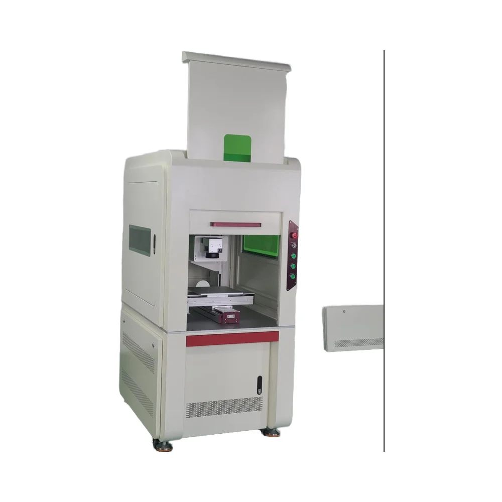 Jcz Brand 5W/10W/20W UV Fiber Laser Marking Machine Full-Enclosed UV Laser Printer Plastic Glass Metal DXF DST PLT DWG BMP