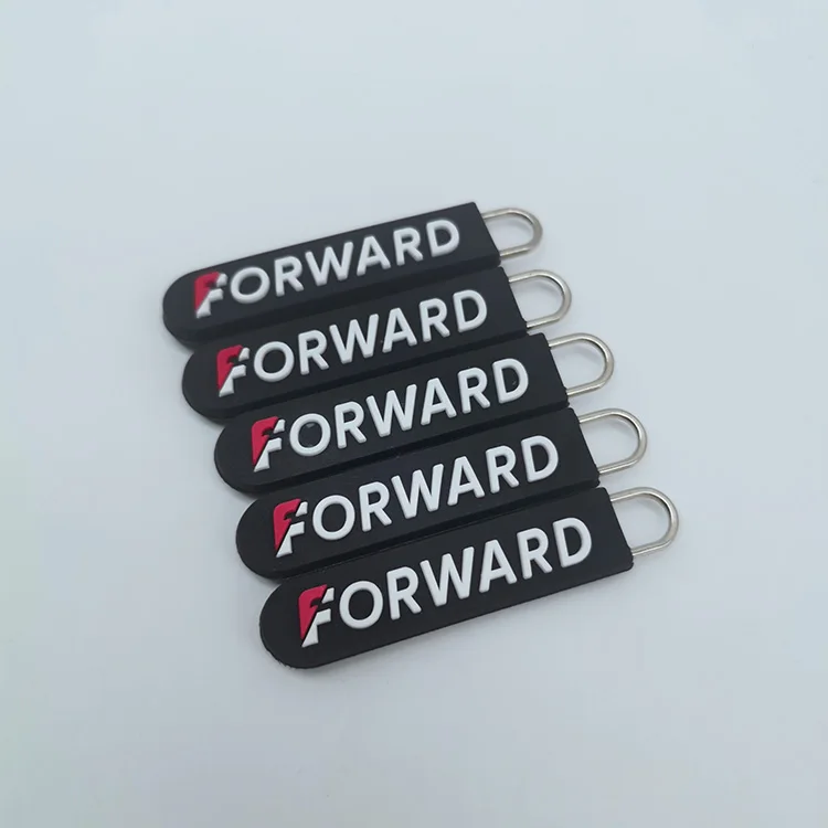 Custom diversified rubber puller oval zipper pull