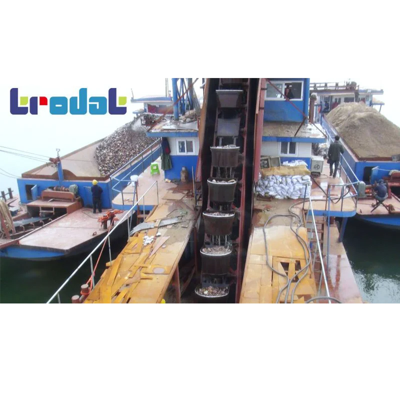 Dredging Machine Ladder Dredge Sand Gold Mining Chain Bucket Dredger With CCS BV Certification