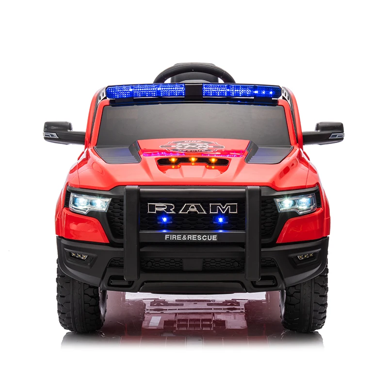 Licensed RAM 1500 RHO Fire Rescue Super Truck 12V Kids Ride On Car Electric Ride on Toy Car Electric Car For Kids to Drive