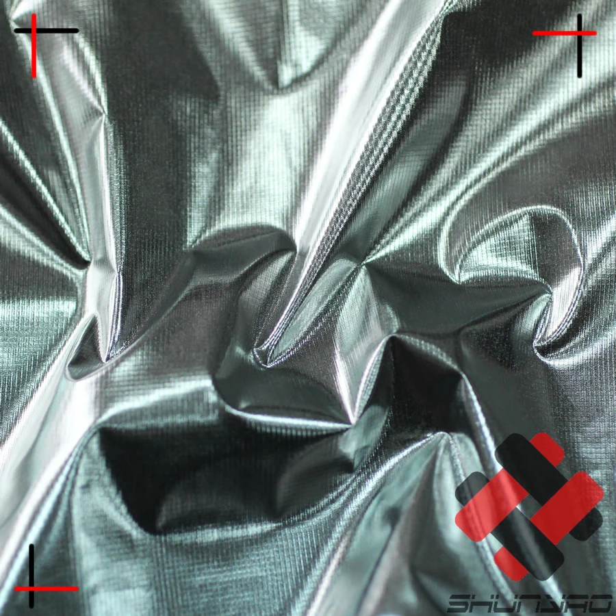 20D ultralight silver foil coated nylon ripstop fabric