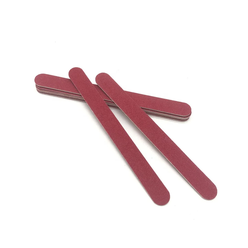 Thin Nail File Professional 100180 Pedicure Tool Custom Wooden Nail File