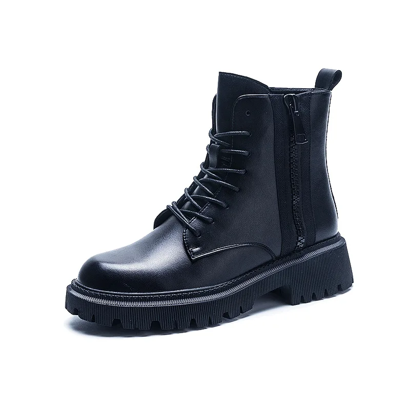 Wholesale Price 2021 Most popular women MARTENS boots fashion classic genuine leather lace up winter boots women shoes