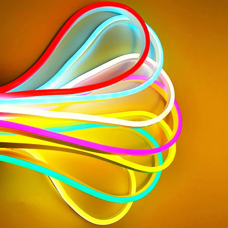 360 Degree Led Flexible Silicone Round Tube Light 360 Neon Flex Strip Light Rope Neon Lights