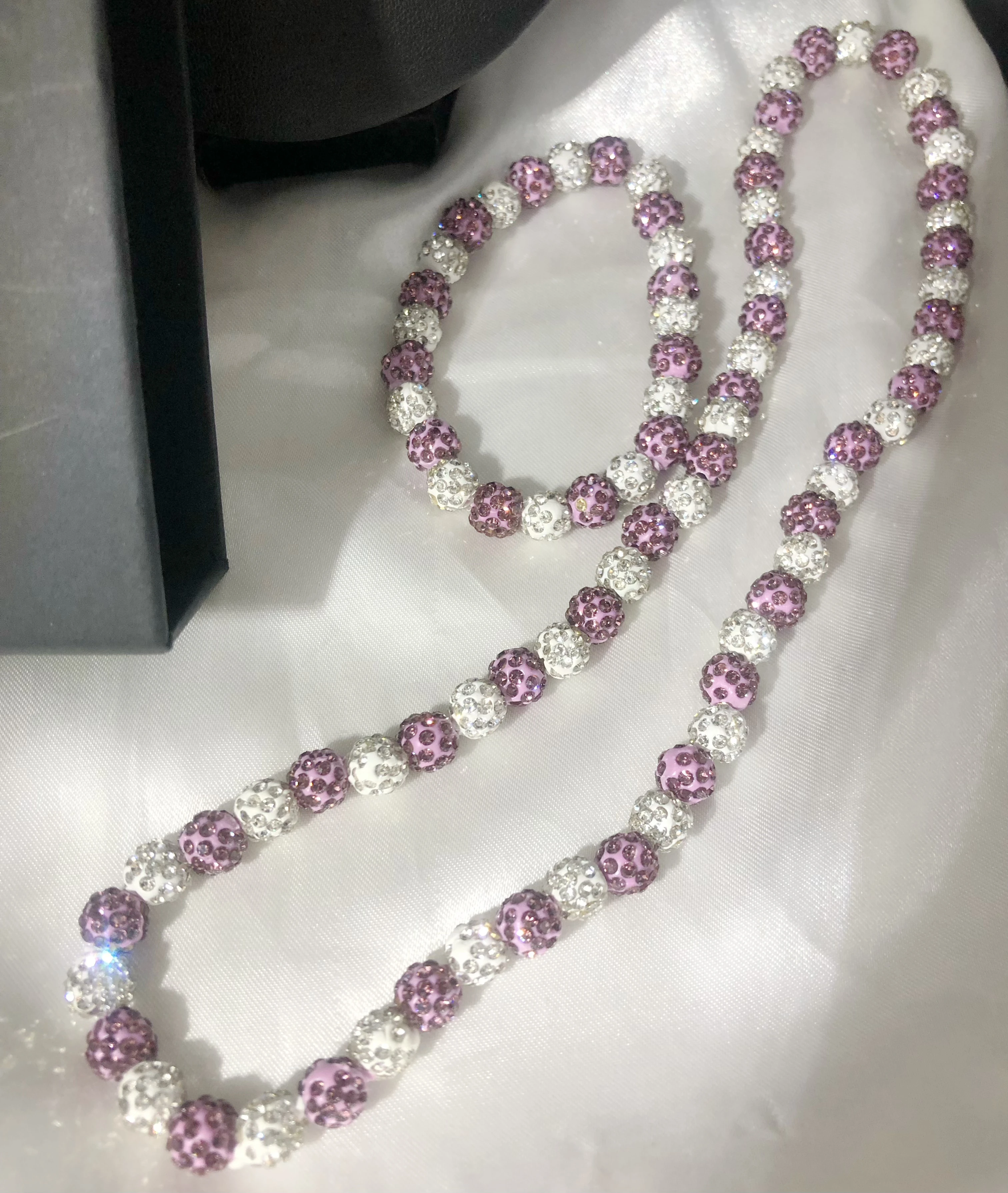 2024 new design fashion women accessories non tarnish clay beads necklace bracelet luxury jewelry sets for women