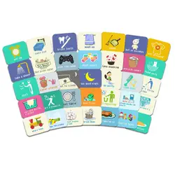 Customized Kids Routine Cards Visual Wall Planner Educational Learning Chore Chart Schedule Board Cards Fridge Magnets