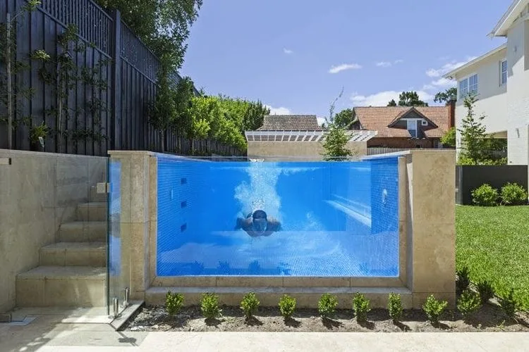 & Diving Acrylic Fibreglass Transparent 6m Rectangular Above Ground Swimming Pool