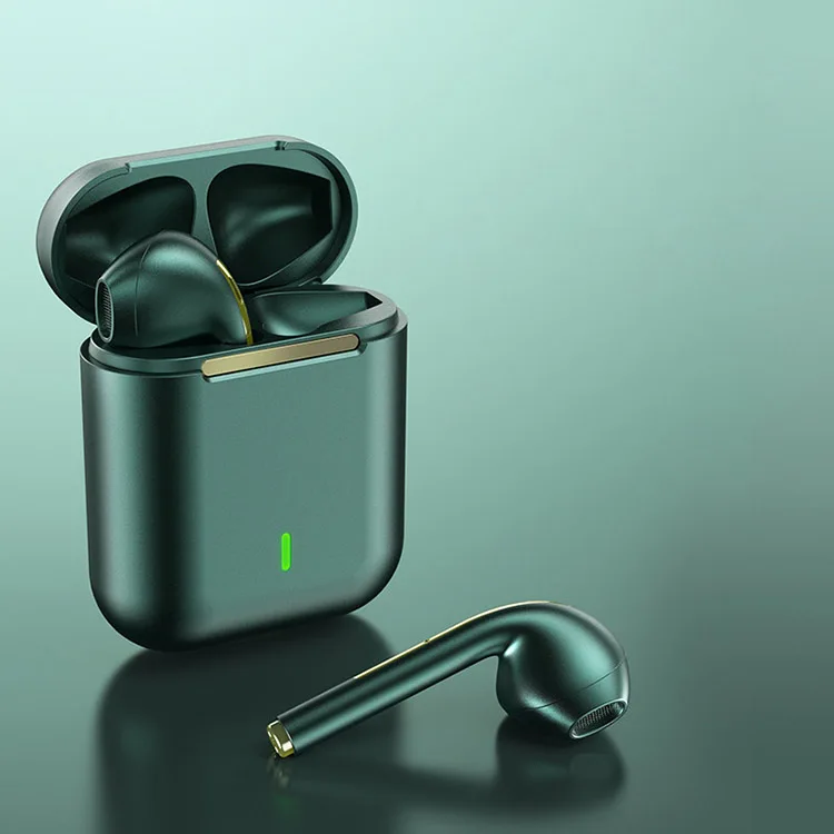 
2021 Waterproof OEM earpod earbuds J18 BT5 Headsets Noise Reduction and Sport Audifonos Handsfree headphone Wireless Earphone 