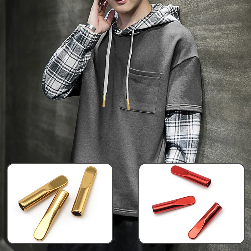 Free Sample Metal Aglets Shoelaces Head Tips Metal Shoelace Aglet for Hoodie Shoe Garment