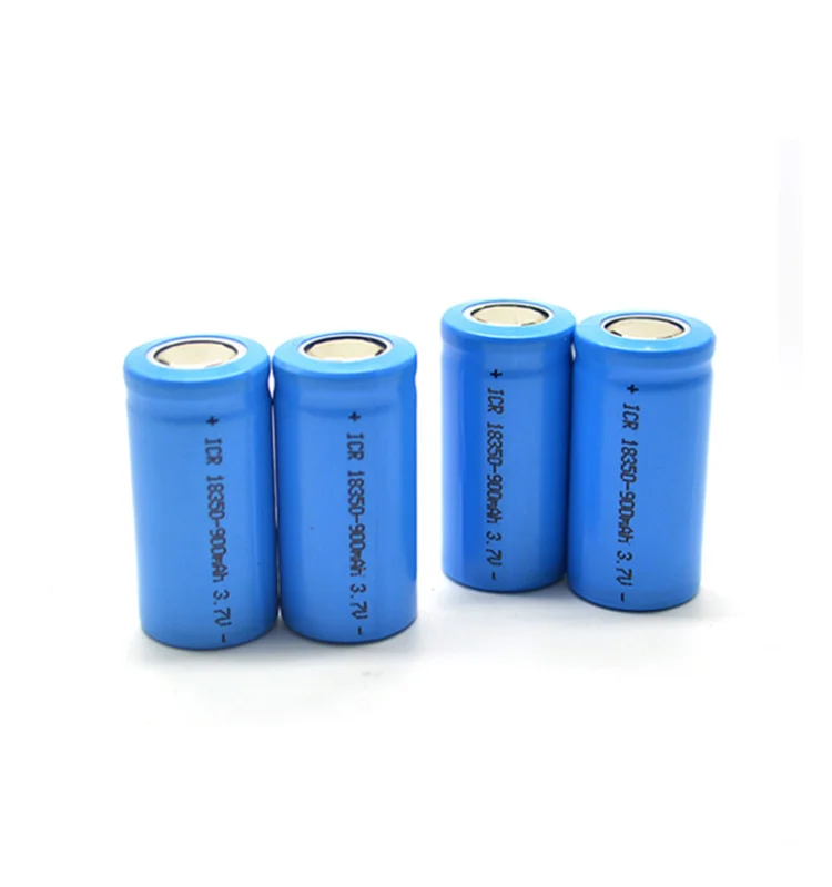 High quality rechargeable 3.7V 900mAh li-ion 18350 battery