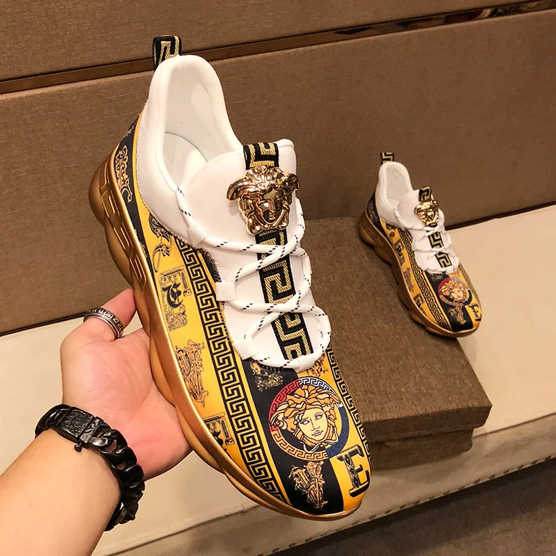 
Новинка весна-лето 2021 универсальная Мужская дышащая сетчатая повседневная обувь с принтом 