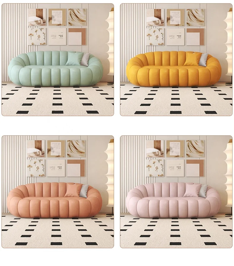 Modern luxury waiting area furniture set nail salon waiting sofa bench seating barbershop waiting chair for hair salon