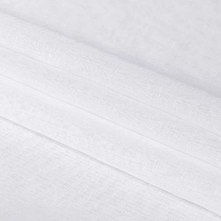 Customized white polyester knitted home silk print sheer curtain fabric