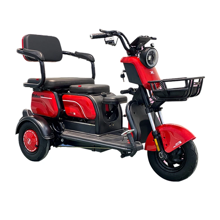 Comfortable handicapped tricycle 3 wheel electric electric tricycles three wheel high speed electric tricycle